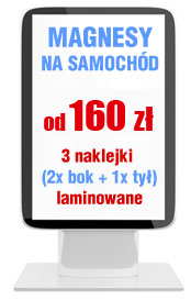 tanie reklamy magnetyczne kraków, reklama magnetyczna, na samochó, auto, na pojazdy, drukarnia, tanio